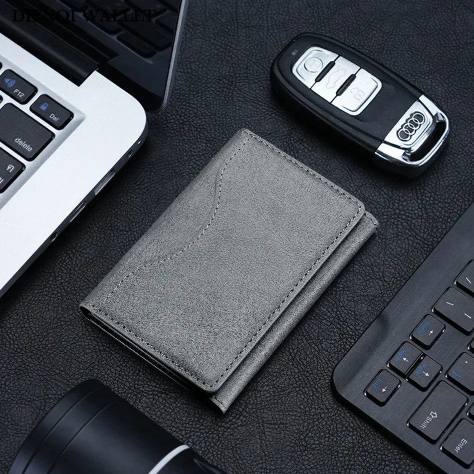 MagSafe Leather Card Holder Wallet