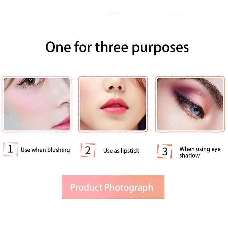 Blush Stick with Built-In Brush — 2-in-1 Cream Blush & Lip Color