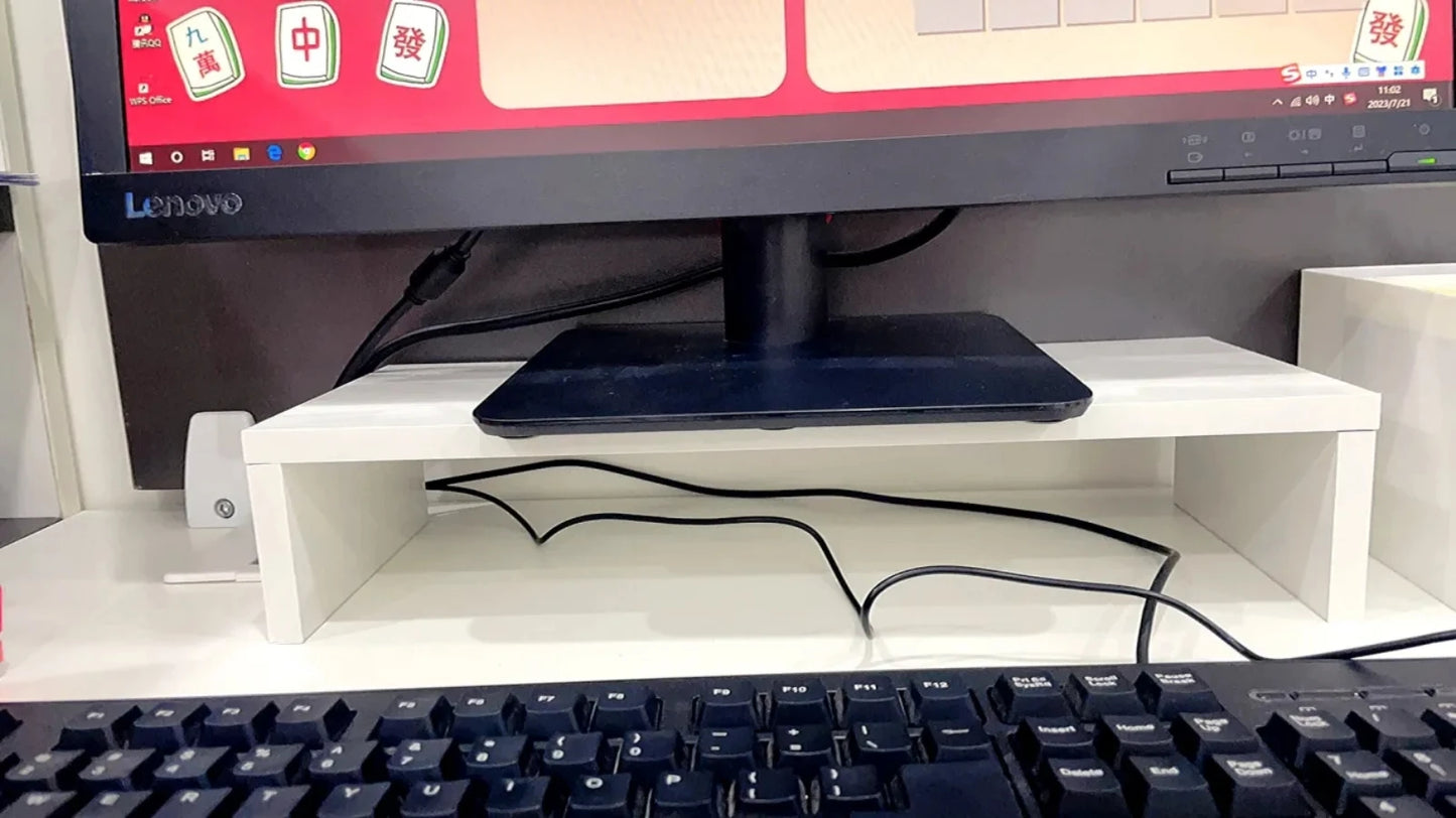 Monitor Riser & Keyboard Storage Stand