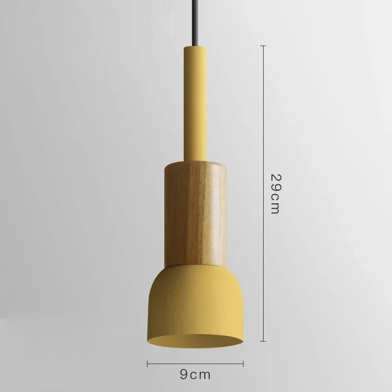 2025 Nordic Wood Pendant Light For Kitchen Restaurant Hanging Lamp Bedroom Bedside Wooden Ceiling Chandeliers Modern Lighting Ho