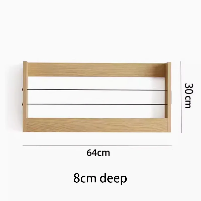 Wooden Storage Rack Living Room Floating Wall Shelves Multifunctional Storage Holders Wall Bookshelf Bedroom Floating Racks