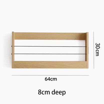 Wooden Storage Rack Living Room Floating Wall Shelves Multifunctional Storage Holders Wall Bookshelf Bedroom Floating Racks