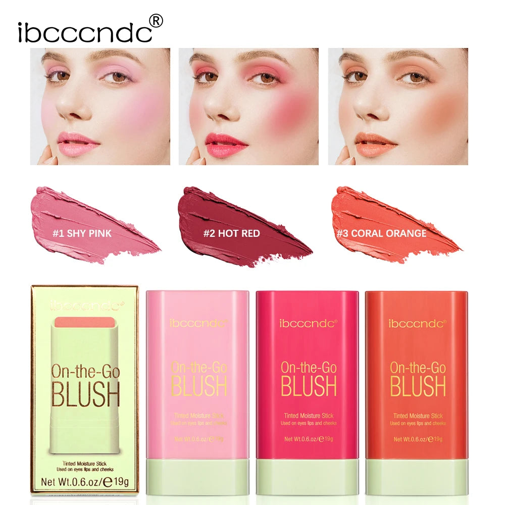 Easy Blend Cream Blush Stick — Waterproof Color Payoff