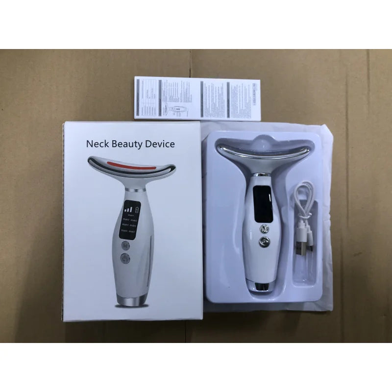 LED Face & Neck Massager — Light Therapy for Firmer Skin