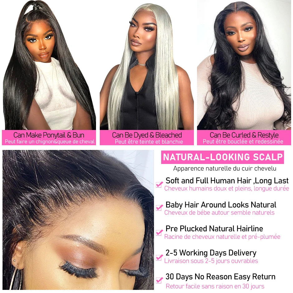 ISEE Hair Lace Front Wig — Pre-Bleached, Pre-Plucked Human Hair