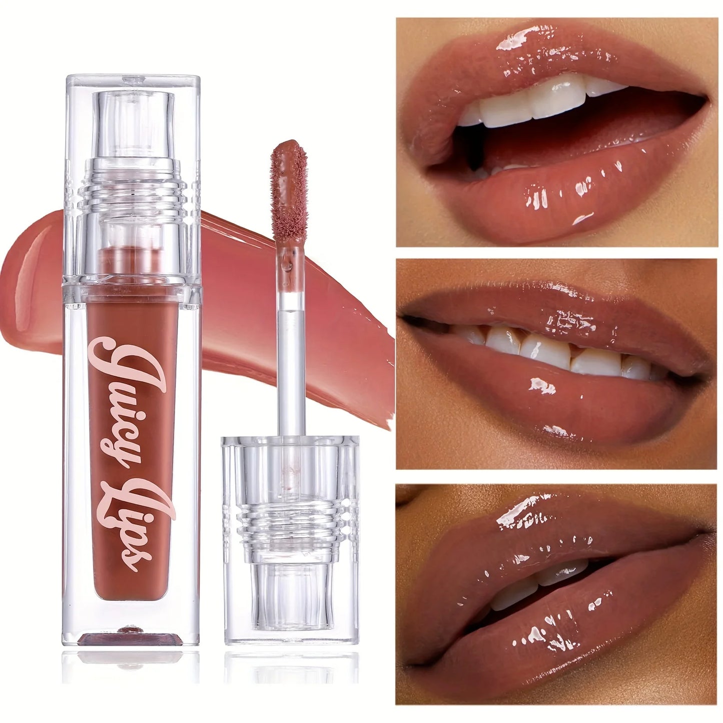 Hydrating Crystal Lip Oil — Plumping Gloss with Tinted Shades
