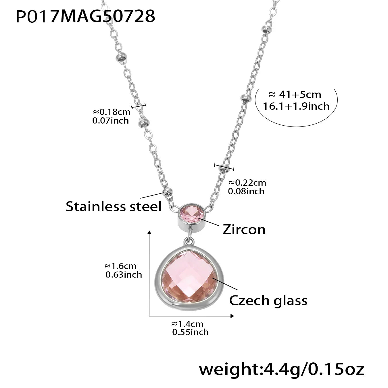 The Necklace Everyone Asks About — Faceted Glass Pendant, Non-Tarnish