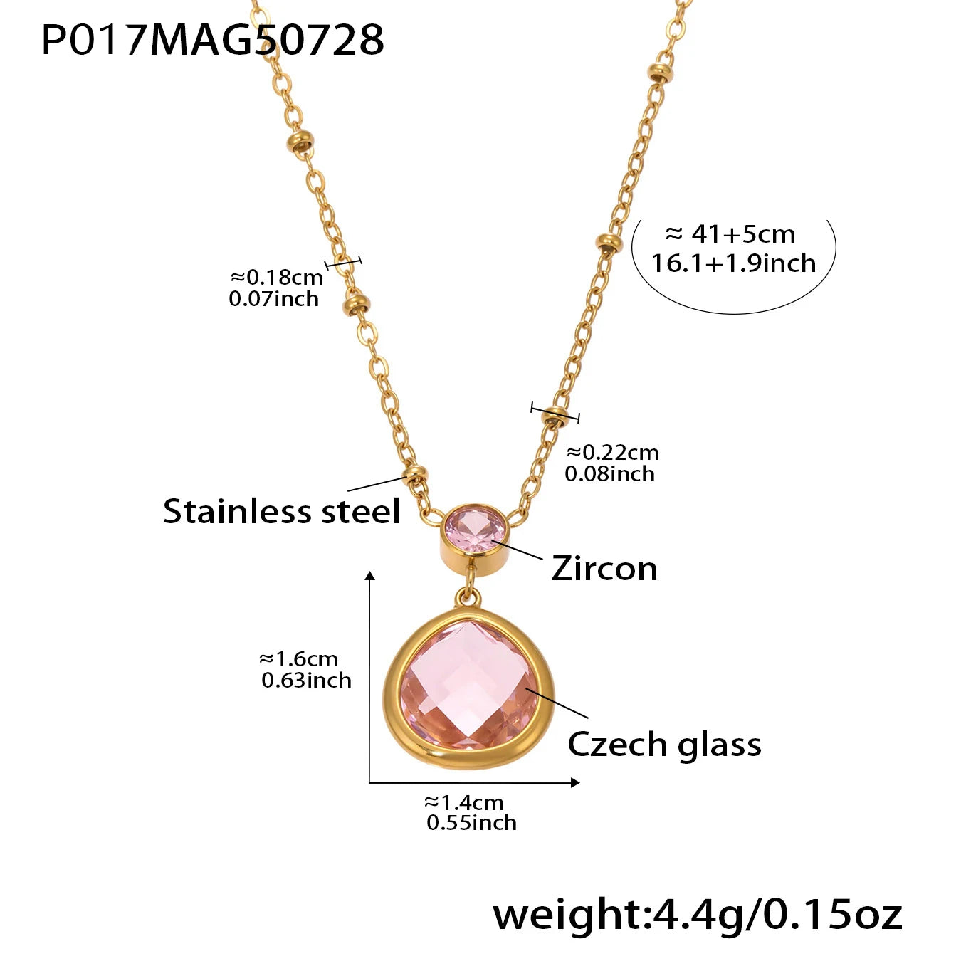 The Necklace Everyone Asks About — Faceted Glass Pendant, Non-Tarnish