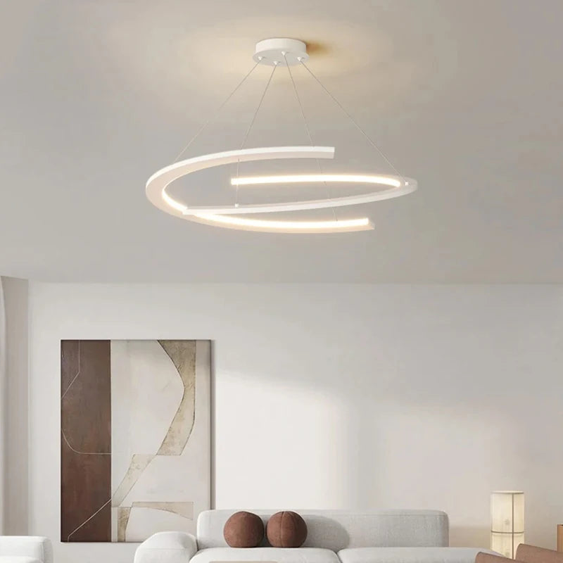 Modern Chandelier For Living Room Minimalist Atmosphere Main Lamp Light Luxury Nordic Simple Restaurant Ceiling Pendant Lamp