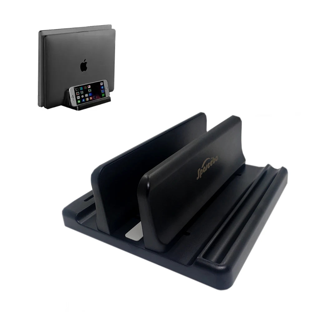 Space-Saving Vertical Laptop Stand