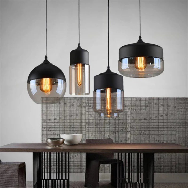 Nordic Pendant Lights Modern Glass Hanging Lamp for Restaurant Living Bedroom Indoor Decoration Lighting Luminaire Suspension