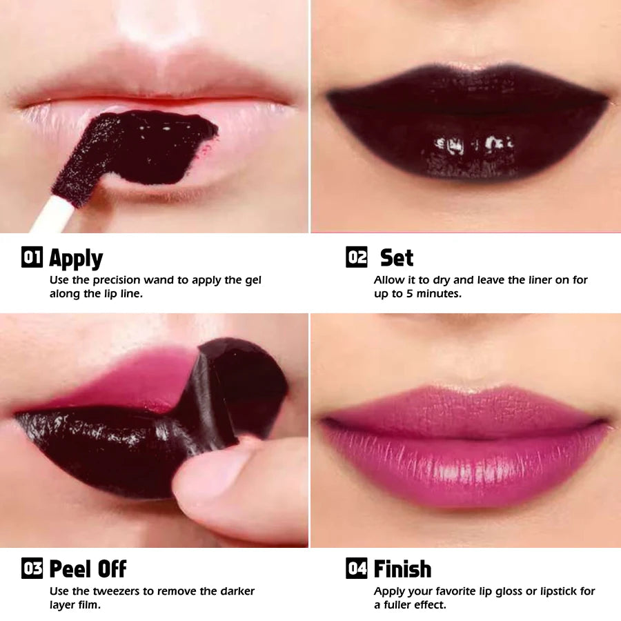 Peel-Off Lip Stain — All-Day Color That Never Fades