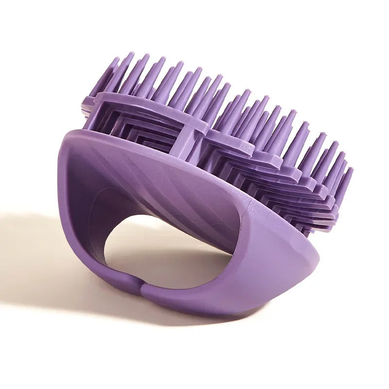 Silicone Scalp Massager Brush — Deep Clean and Relax
