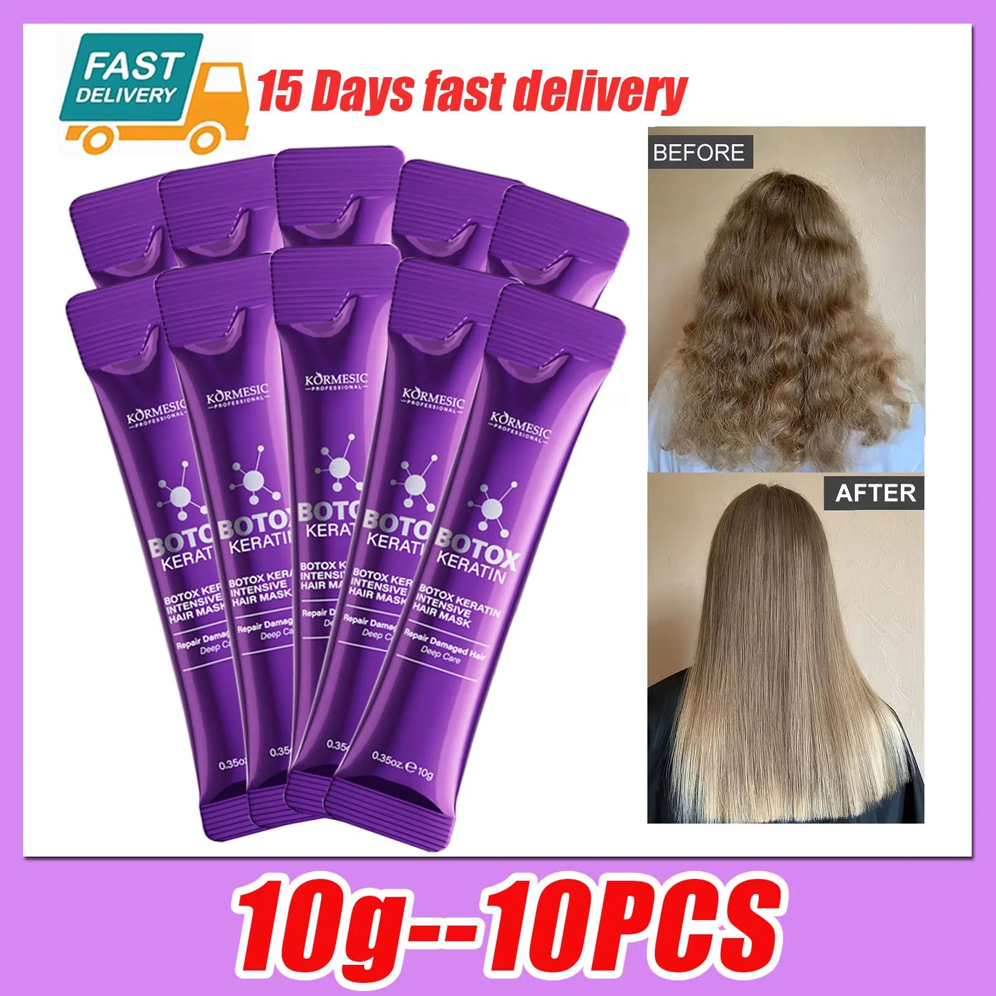 Keratin Hair Mask — Repairs Damaged Hair in 5 Seconds
