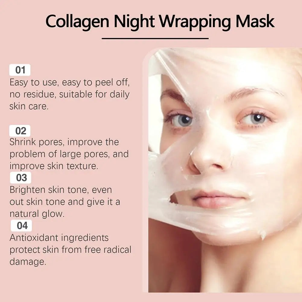 Collagen Overnight Peel-Off Mask — Korean Deep Hydration