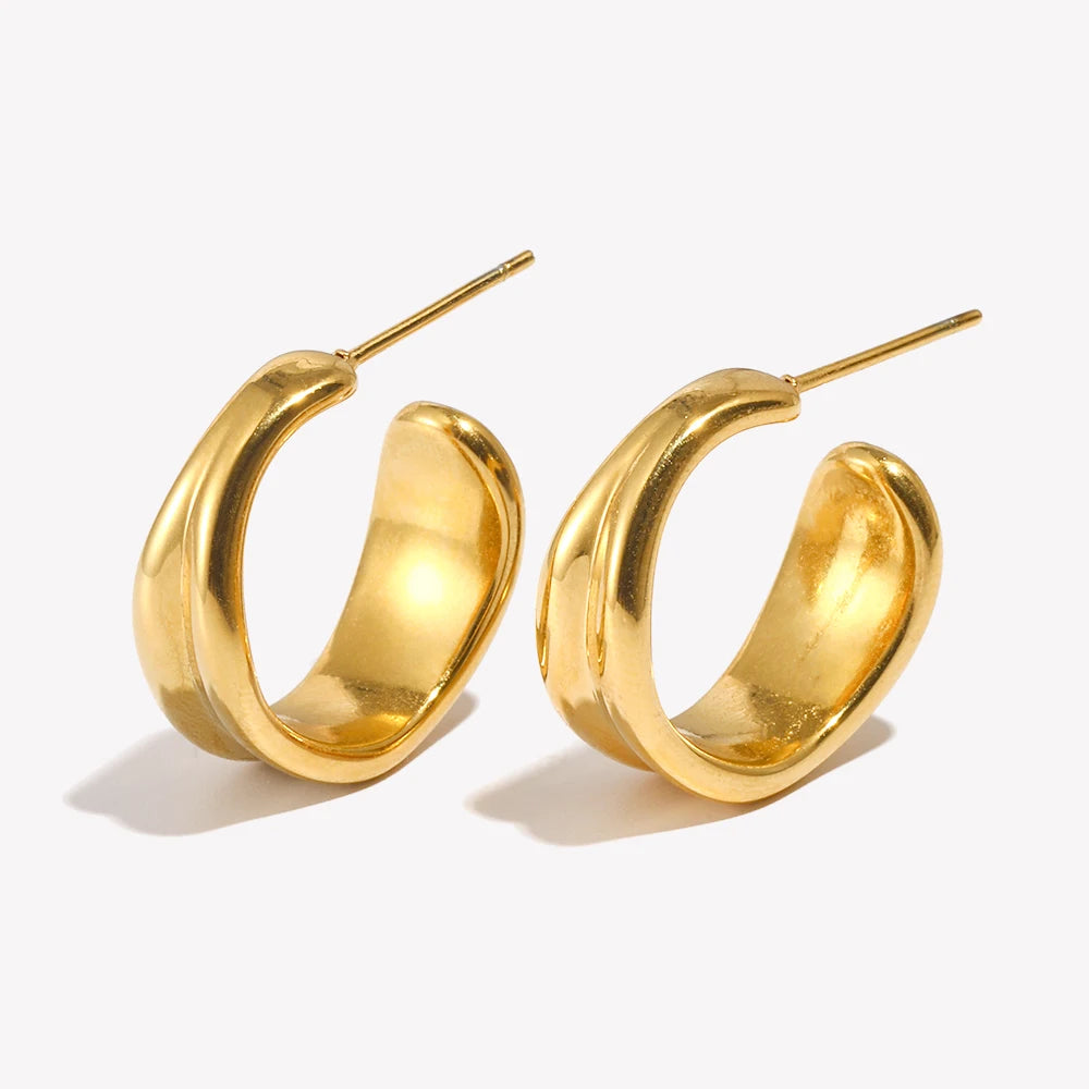The Hoops You Never Have To Take Off — PVD Gold, Tarnish-Free