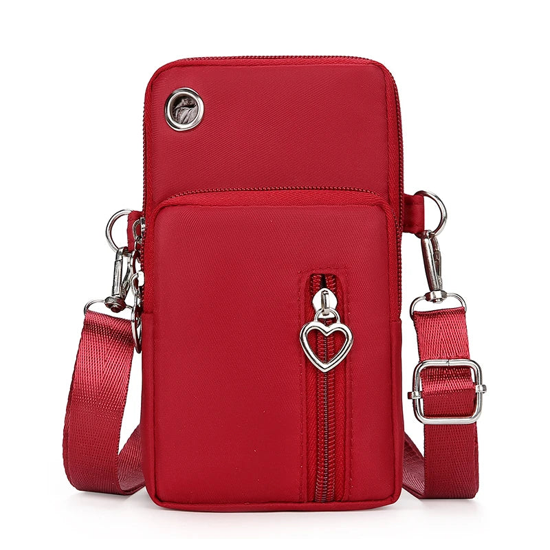 Compact Crossbody Purse — Phone, Card & Cash Essentials Bag