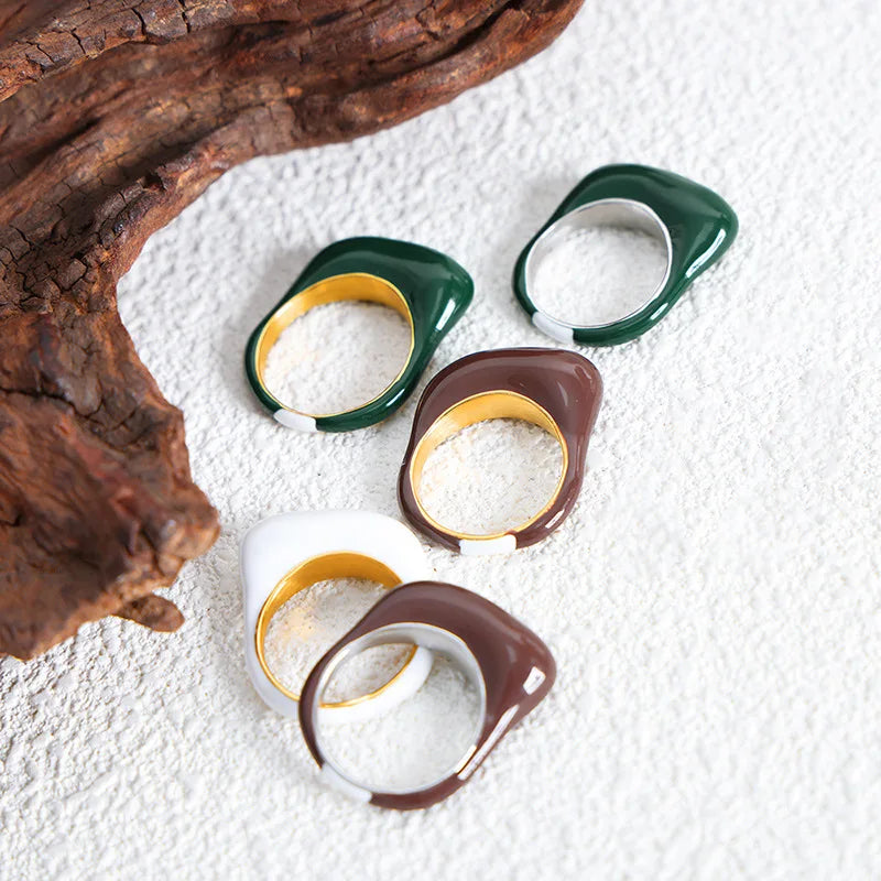 The Ring That Gets Noticed First — Enamel Color, Waterproof