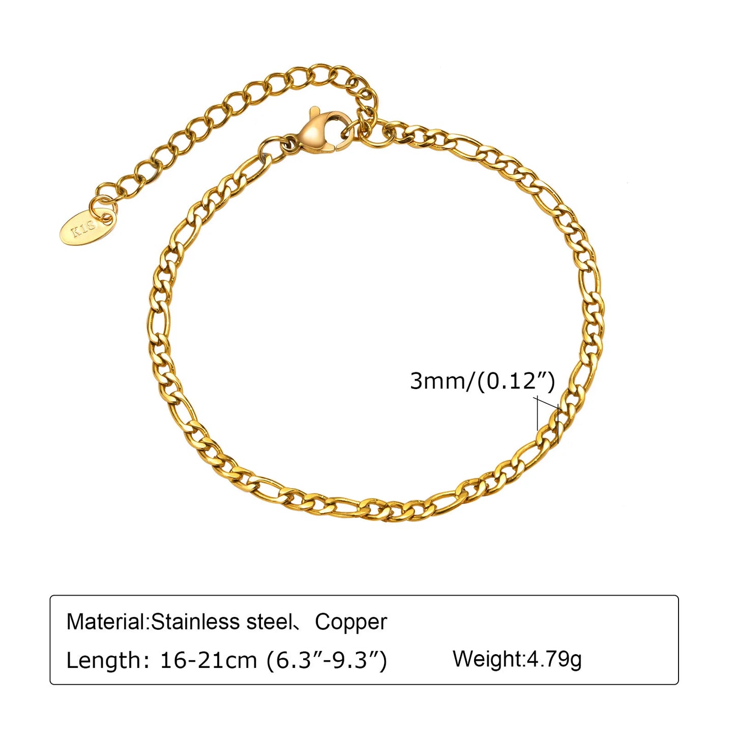 The Bracelet You Forget You're Wearing — Stackable Gold Chain, Waterproof