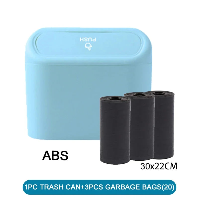 Car Trash Can with Lid + Bags