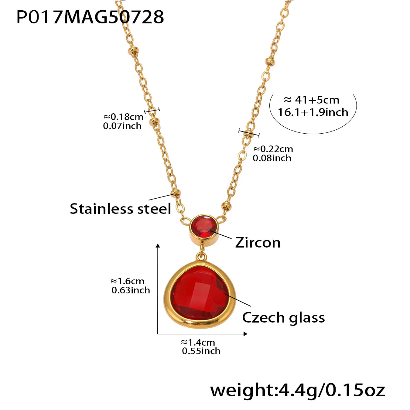 The Necklace Everyone Asks About — Faceted Glass Pendant, Non-Tarnish