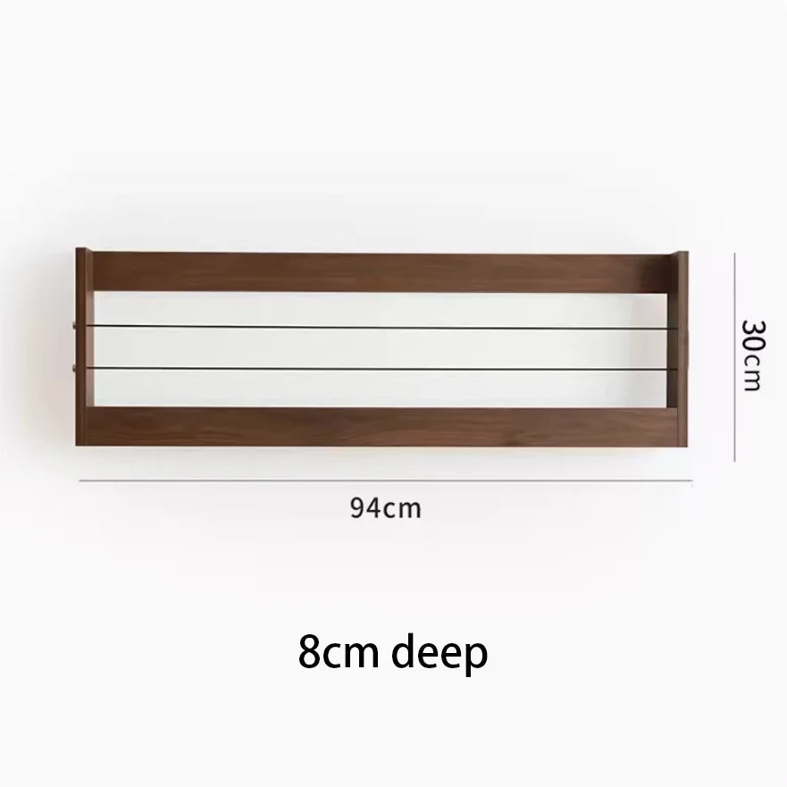 Wooden Storage Rack Living Room Floating Wall Shelves Multifunctional Storage Holders Wall Bookshelf Bedroom Floating Racks