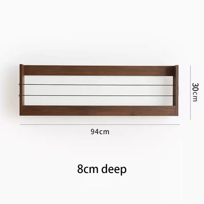 Wooden Storage Rack Living Room Floating Wall Shelves Multifunctional Storage Holders Wall Bookshelf Bedroom Floating Racks