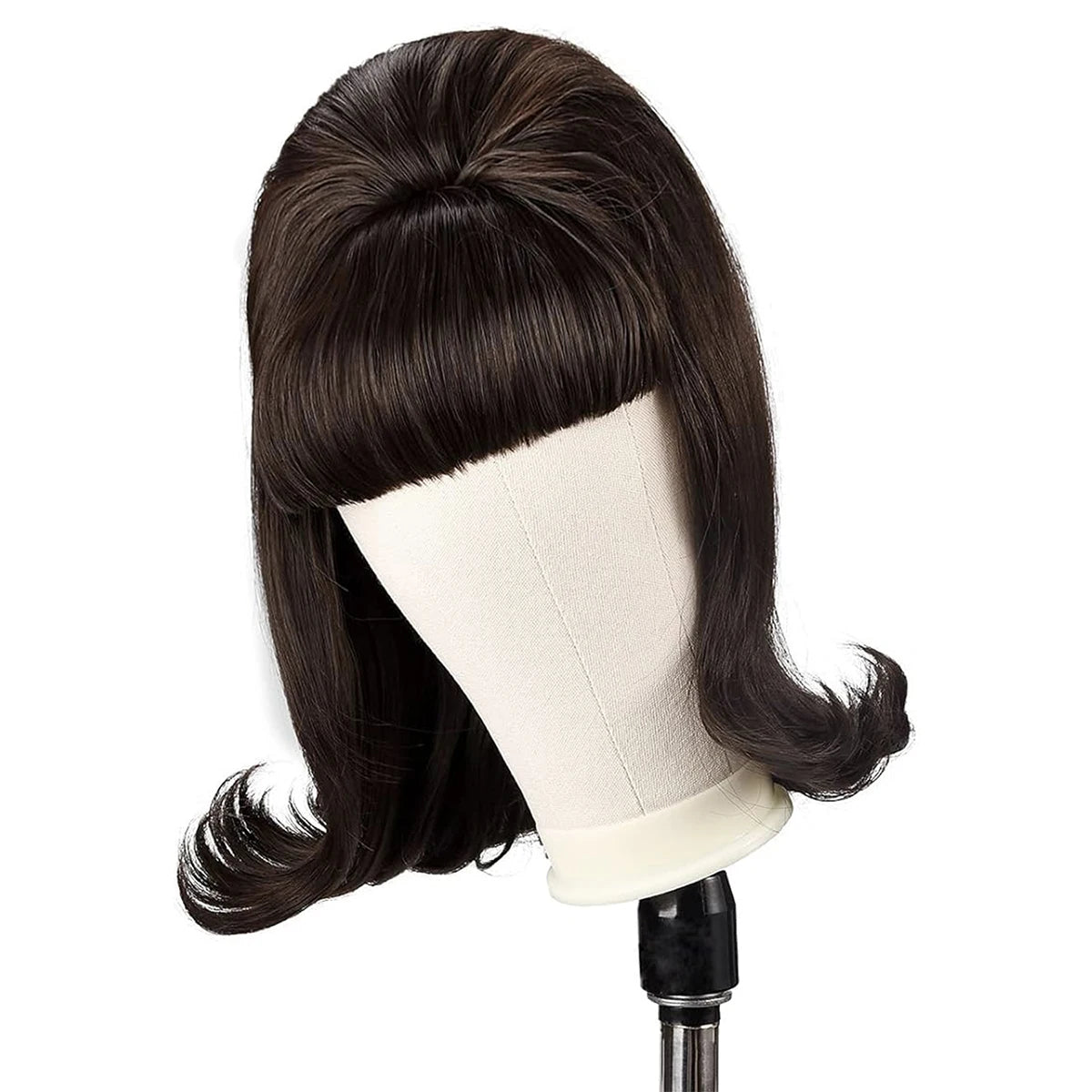 Vintage Bangs Wig — 14" Short Straight Style for Everyday & Costume