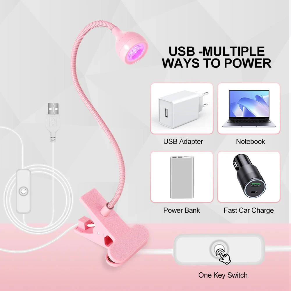 Portable LED UV Nail Lamp — Fast-Cure Gel Polish Dryer