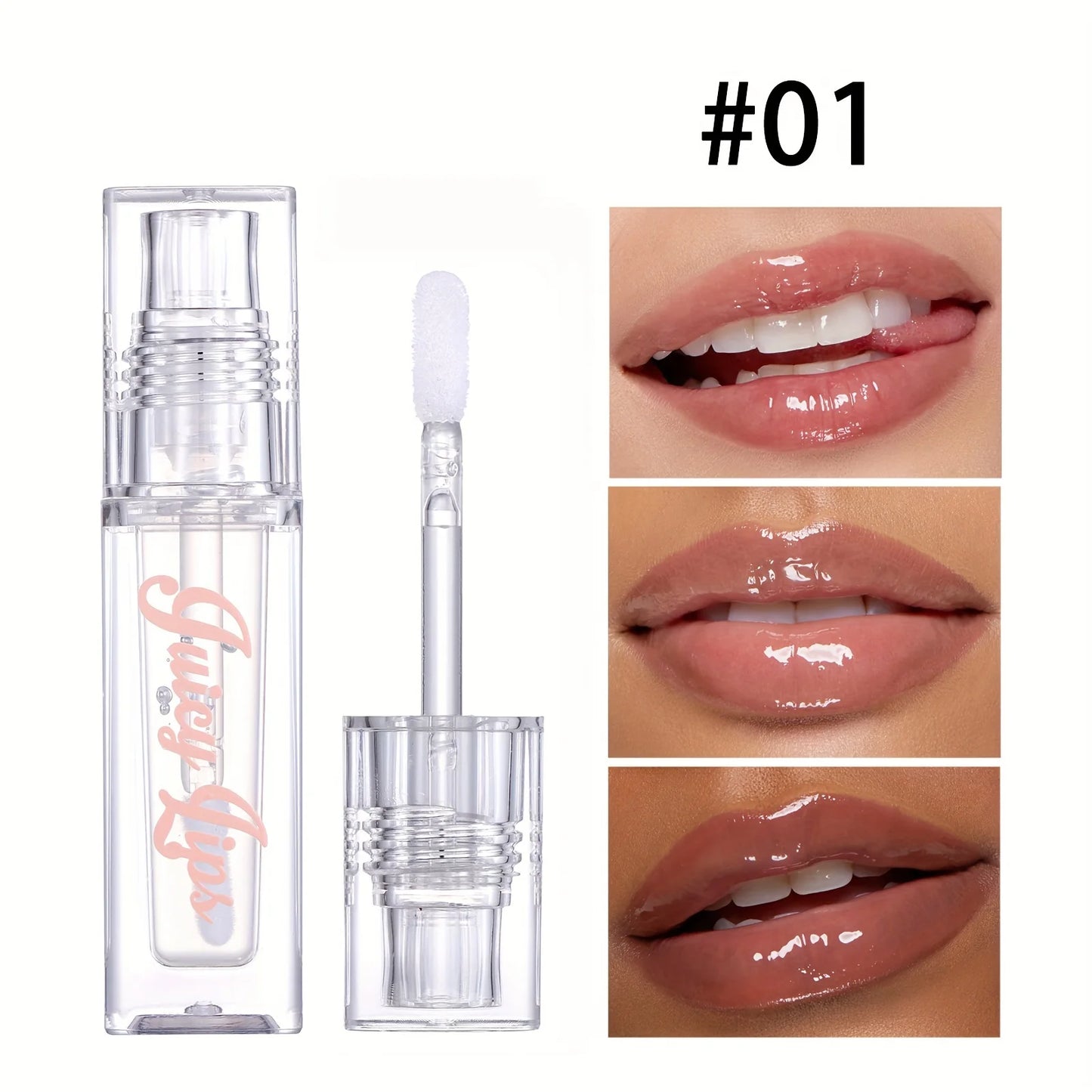 Hydrating Crystal Lip Oil — Plumping Gloss with Tinted Shades