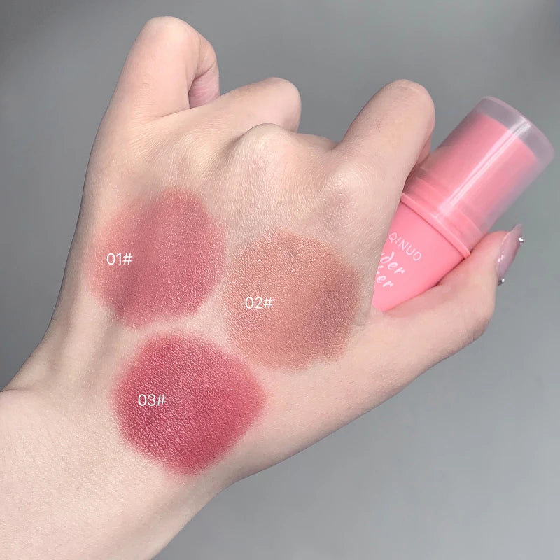 SHAQINUO Energizing Blush Stick — Natural Matte Glow