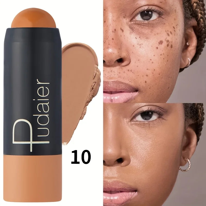 2-in-1 Foundation & Concealer Stick — Full Coverage, Waterproof