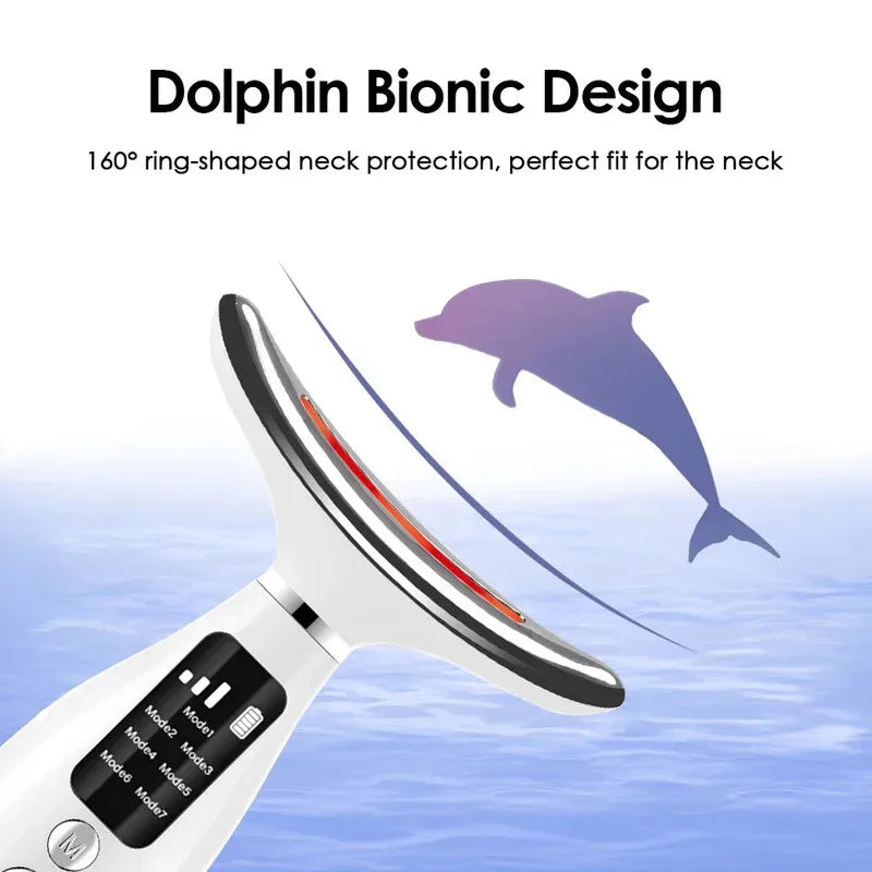 LED Face & Neck Massager — Light Therapy for Firmer Skin