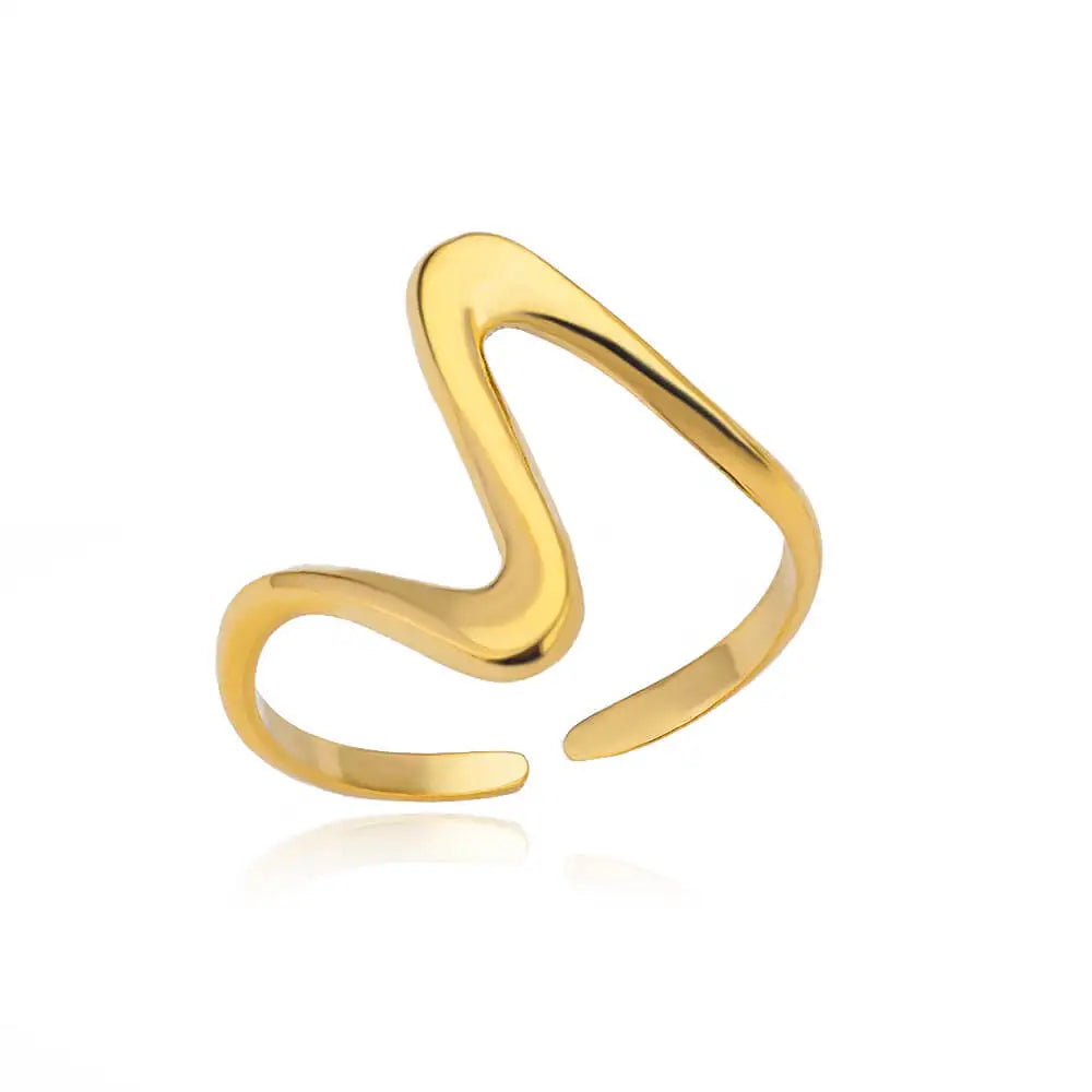 The Ring That Never Fades — Adjustable Gold Band, Waterproof