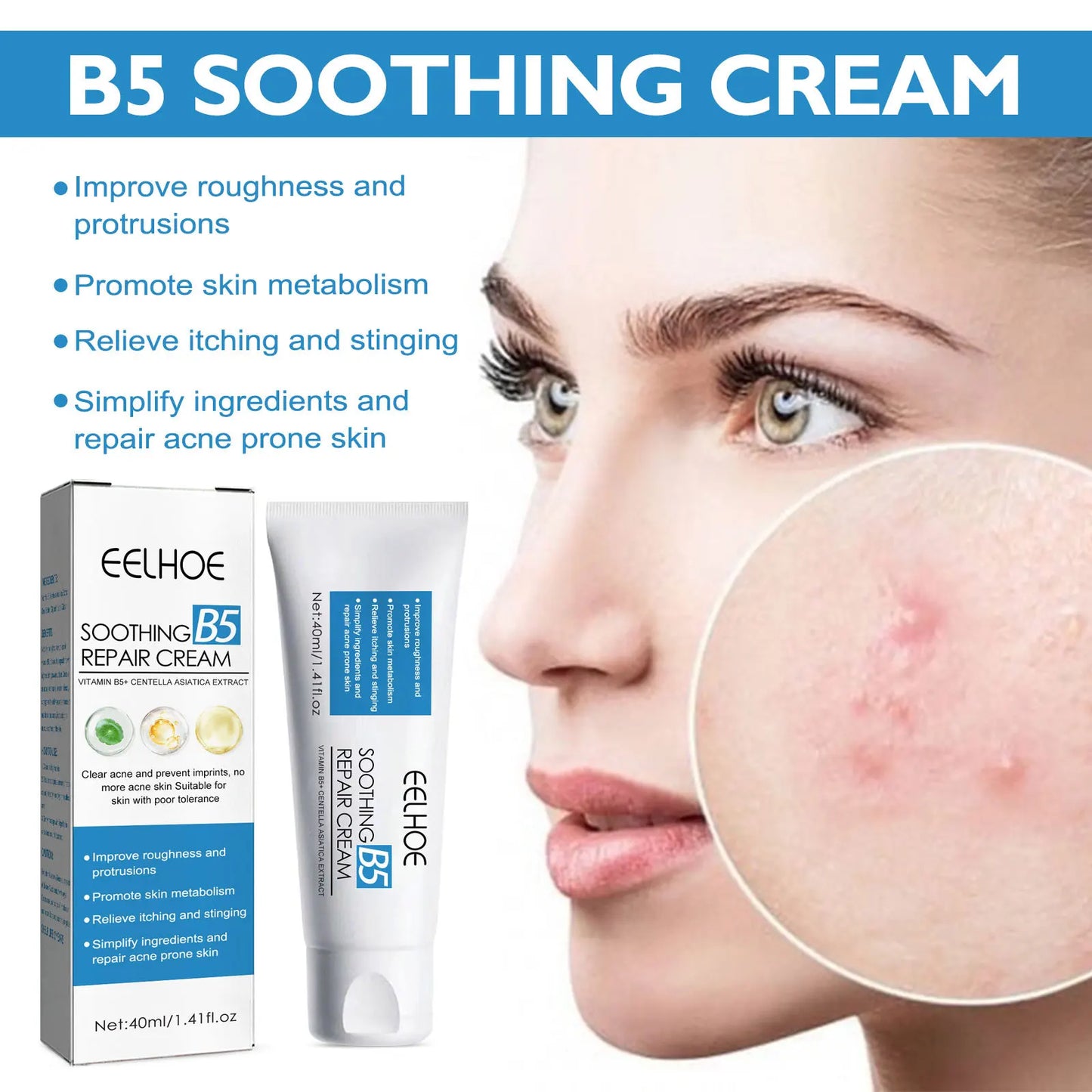Centella Asiatica Repair Cream — Hydrates, Refines Pores & Soothes Skin