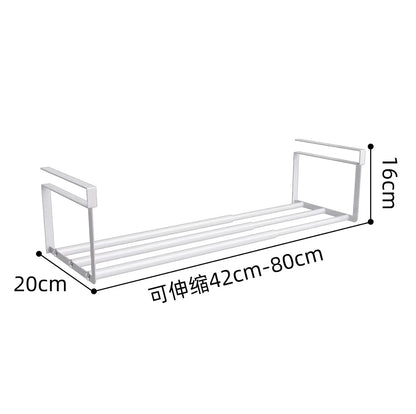 Shoe Rack | Space-Saving Layered Organizer For Home Shoe Cabinets | Under-Shelf Shoe Holder With Hanging Basket