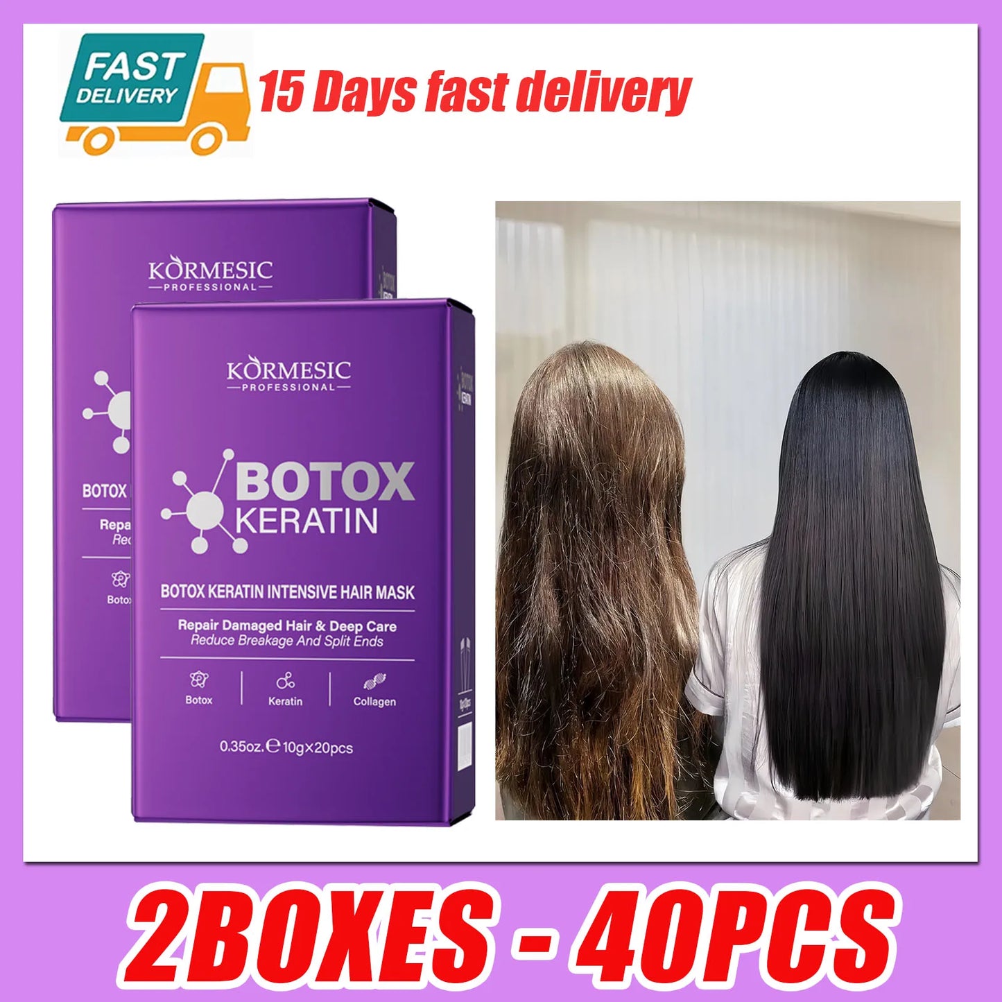 Keratin Hair Mask — Repairs Damaged Hair in 5 Seconds