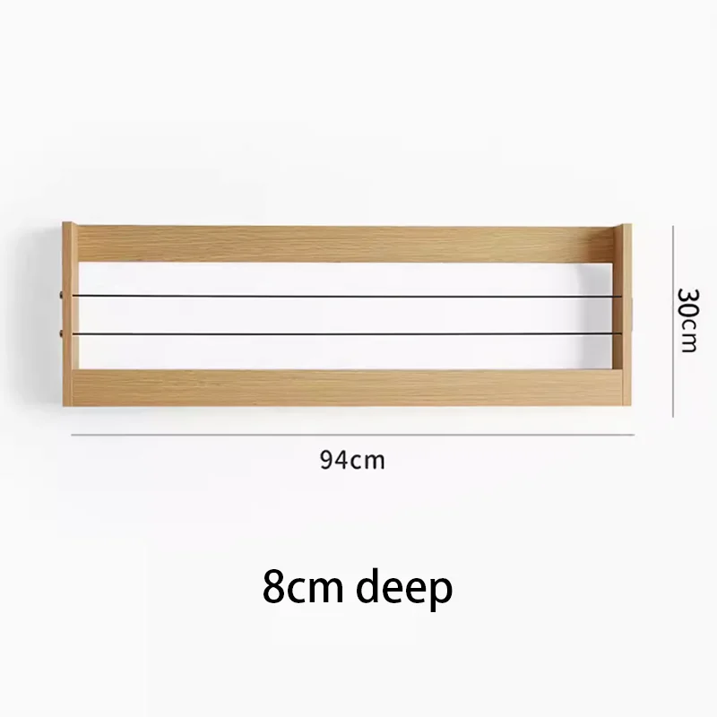Wooden Storage Rack Living Room Floating Wall Shelves Multifunctional Storage Holders Wall Bookshelf Bedroom Floating Racks
