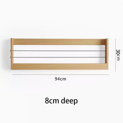 Wooden Storage Rack Living Room Floating Wall Shelves Multifunctional Storage Holders Wall Bookshelf Bedroom Floating Racks