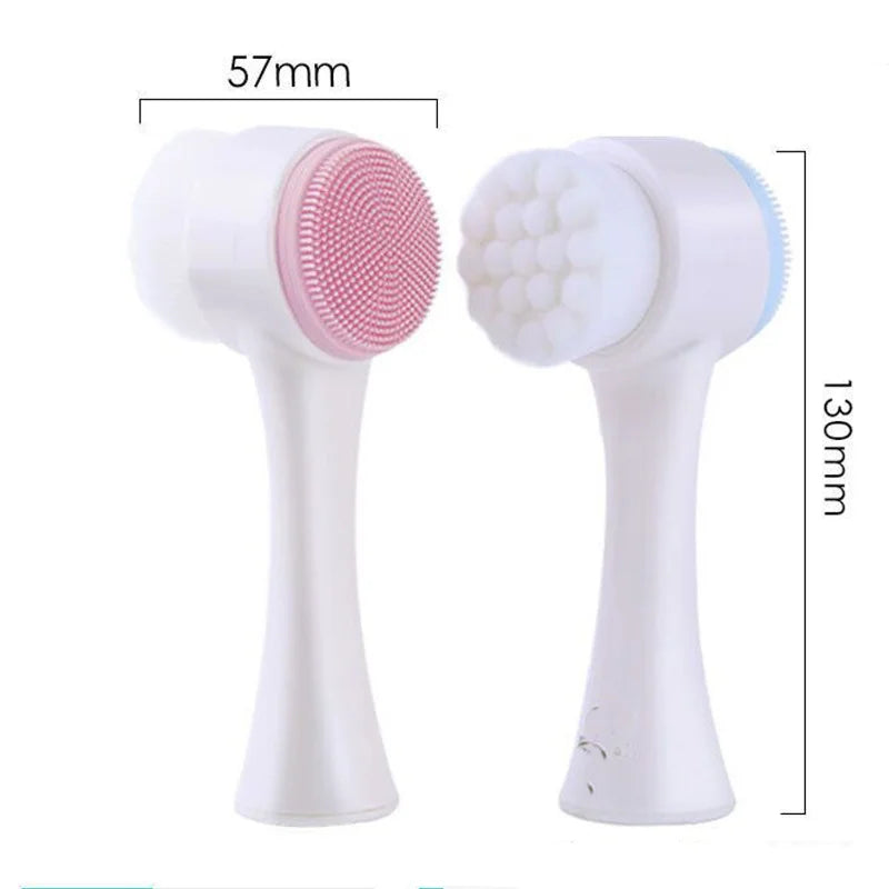 3D Silicone Facial Cleansing Brush — Gentle Cleanse & Daily Exfoliation
