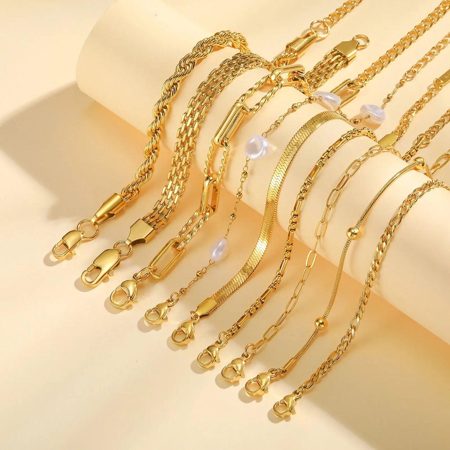 The Bracelet You Forget You're Wearing — Stackable Gold Chain, Waterproof