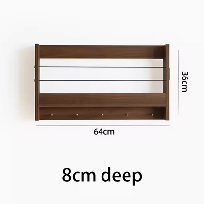 Wooden Storage Rack Living Room Floating Wall Shelves Multifunctional Storage Holders Wall Bookshelf Bedroom Floating Racks