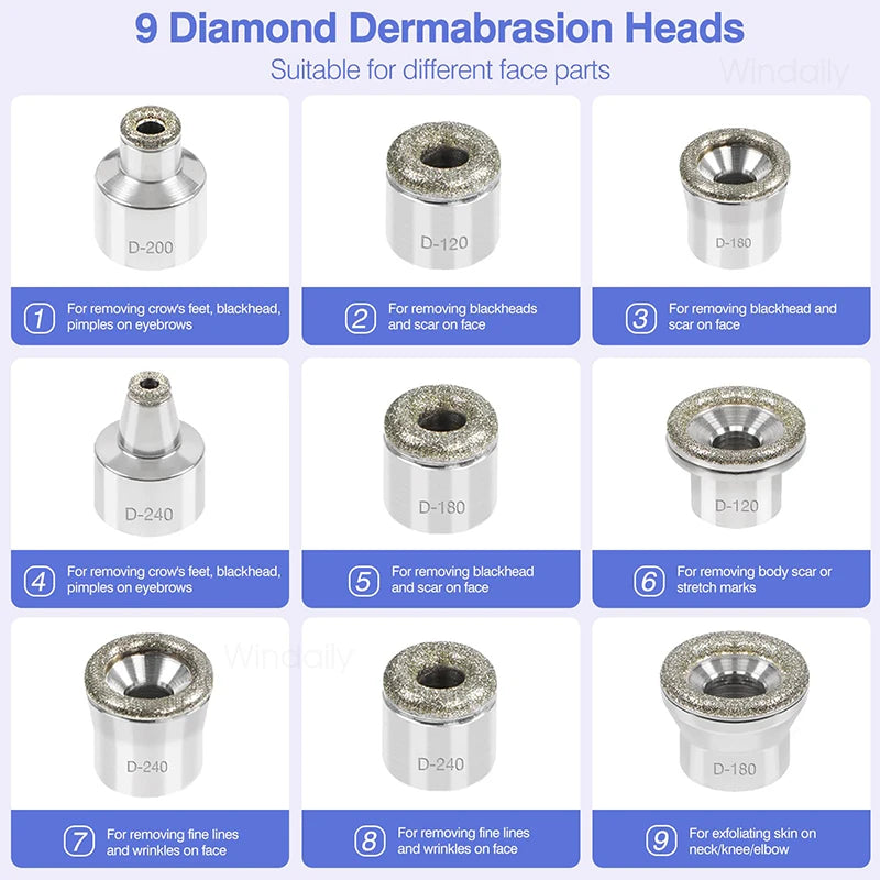Diamond Microdermabrasion Machine — Clears Blackheads & Refines Pores