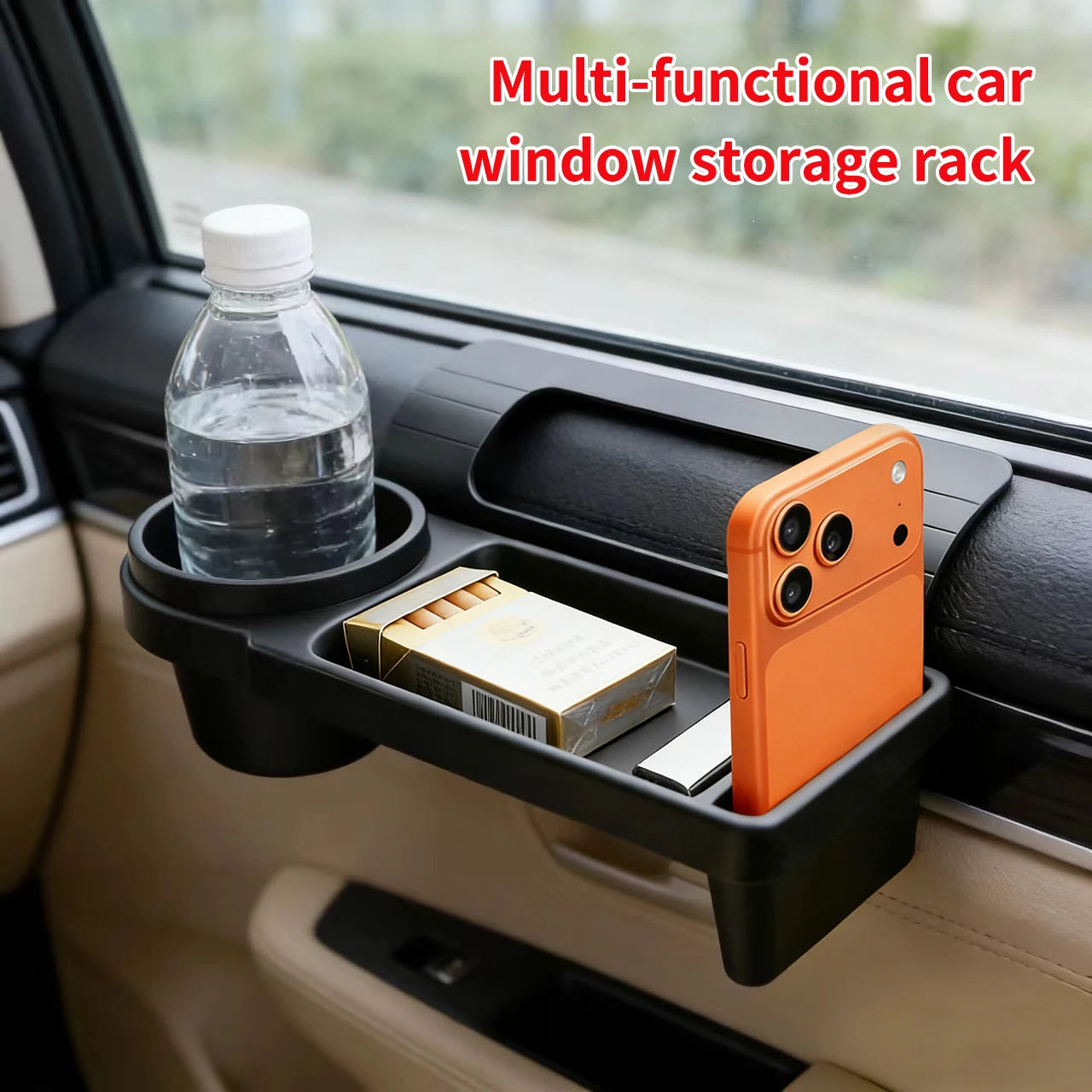 Car Door Organizer with Cup Holder