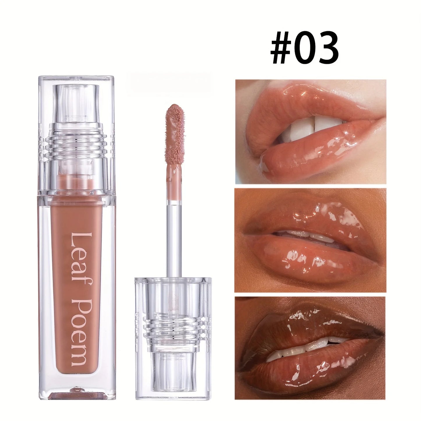 Hydrating Crystal Lip Oil — Plumping Gloss with Tinted Shades