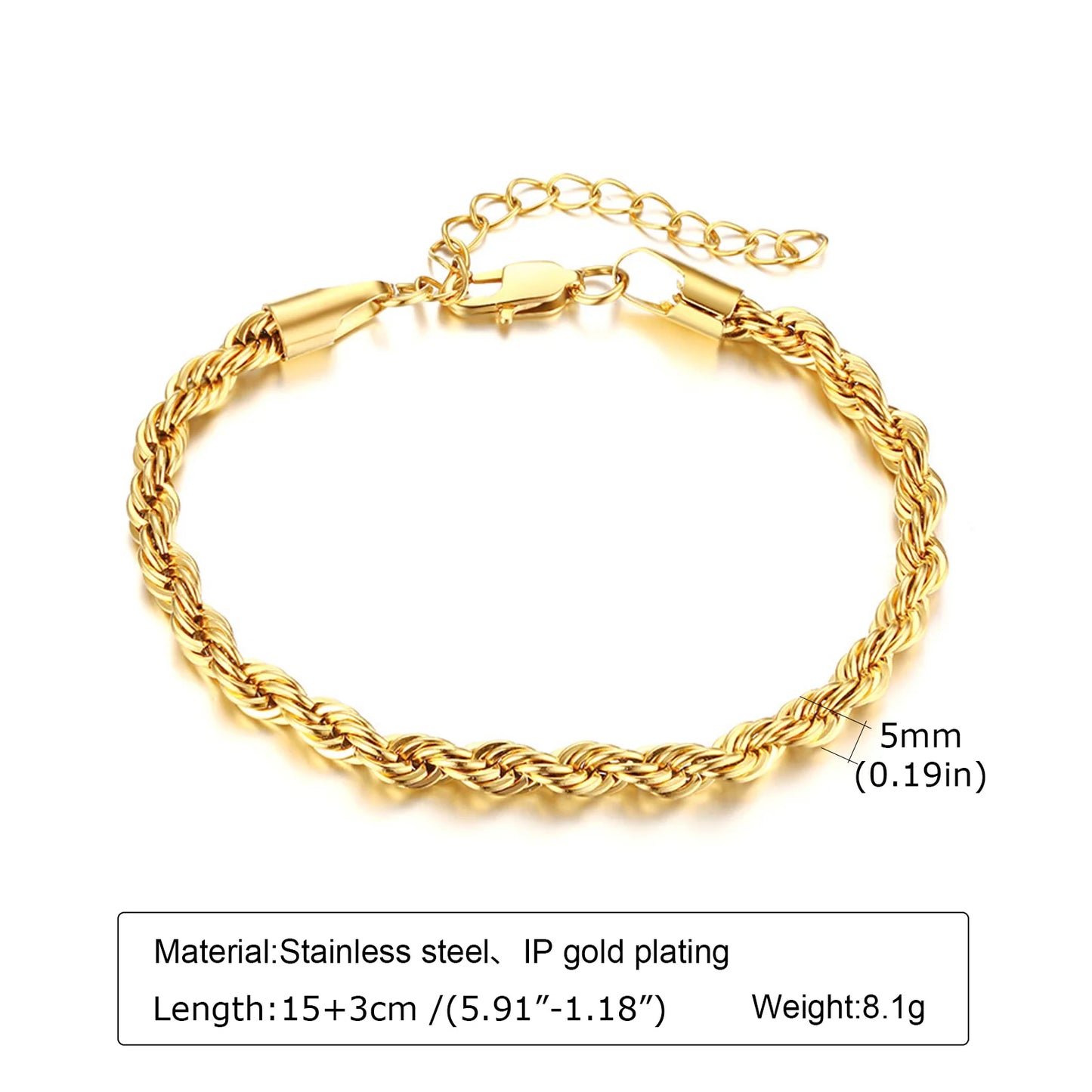 The Bracelet You Forget You're Wearing — Stackable Gold Chain, Waterproof
