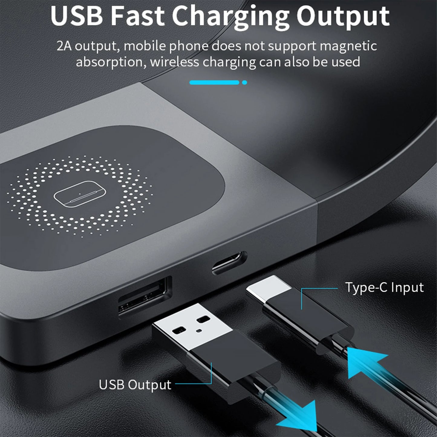 15W Magnetic Wireless Charging Stand (4-in-1)