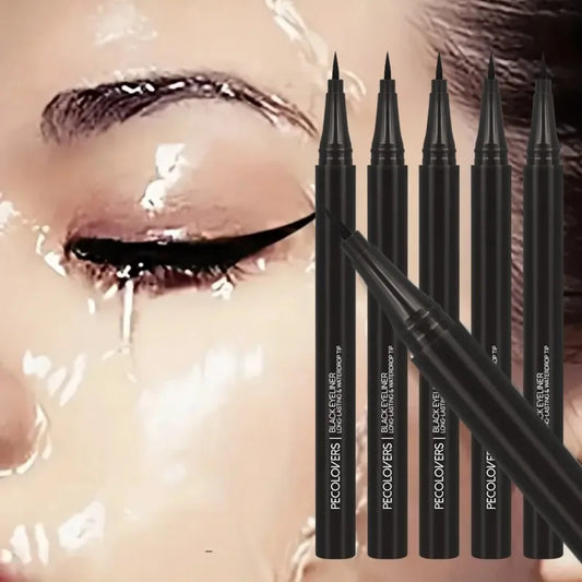 Smooth Liquid Eyeliner Pen (5-Pack) — Waterproof Ultra-Fine Tip