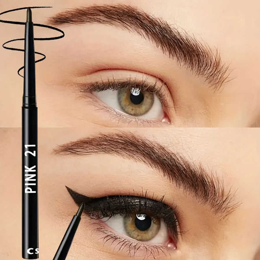 Waterproof Black Eyeliner Pencil (5-Pack) — Smudge-Proof All Day